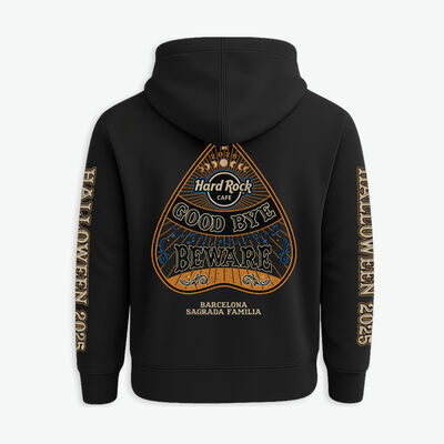 HRC Unisex Halloween 25 Beware Zip Front Hoodie Black